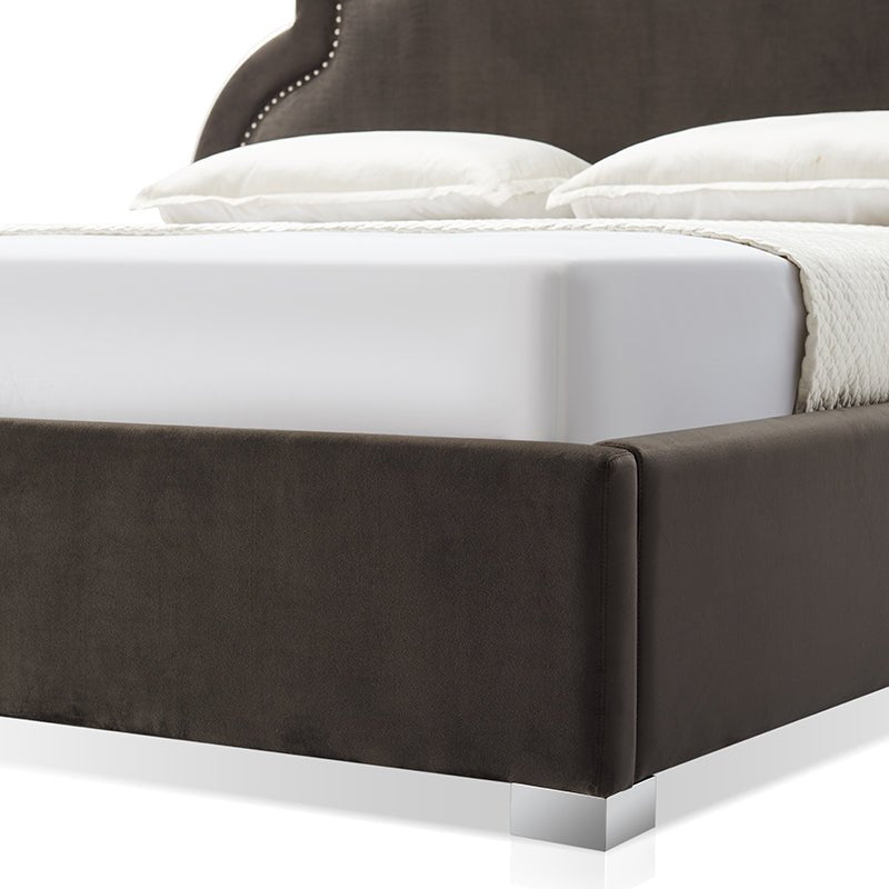 Arya Upholstered Boucle Bed Frame - HAVEN'S HOME