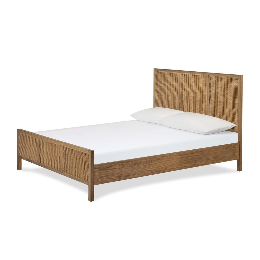 Brighton Natural Wood Bed Frame - HAVEN'S HOME