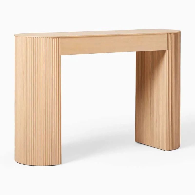 Cameron Natural Wood Console Table - HAVEN'S HOME