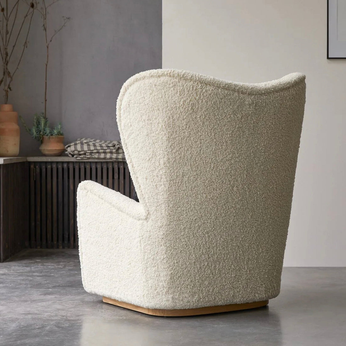 Drew Boucle Lounge Chair - HAVEN'S HOME