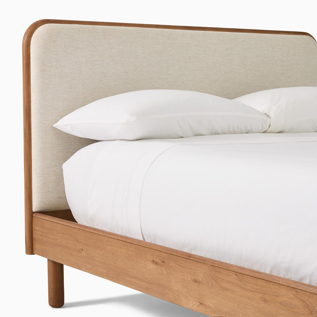 Drew Natural Wood Bed Frame - HAVEN'S HOME