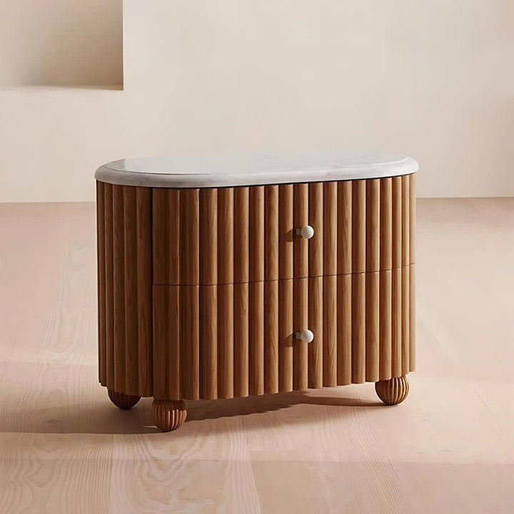 Milo Natural Wood Side Table - HAVEN'S HOME