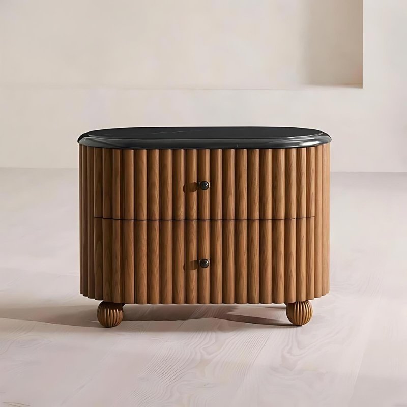 Milo Natural Wood Side Table - HAVEN'S HOME