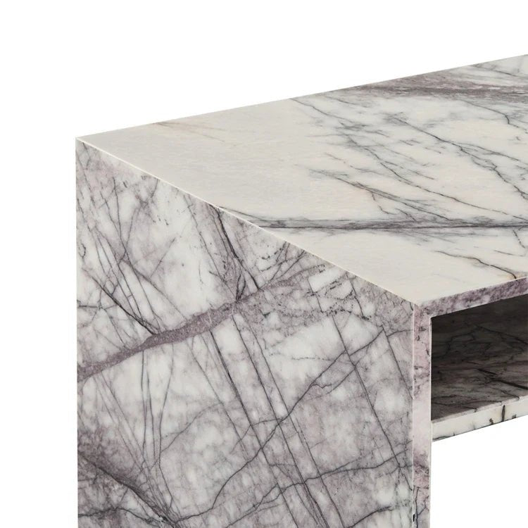 Noah Natural Marble Stone Desk - HAVEN'S HOME