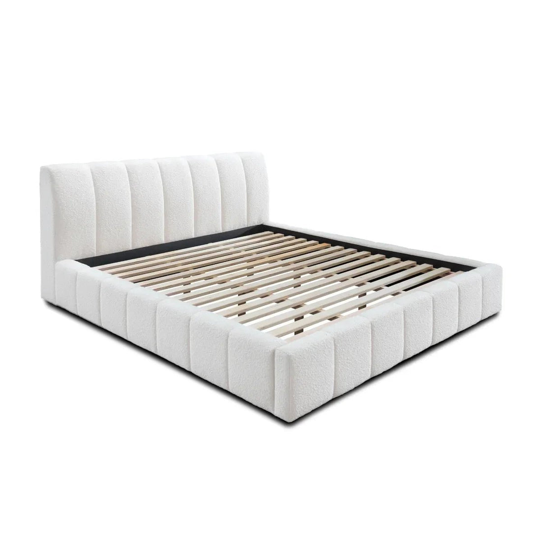 Soloana Tufted Boucle Bed Frame - HAVEN'S HOME