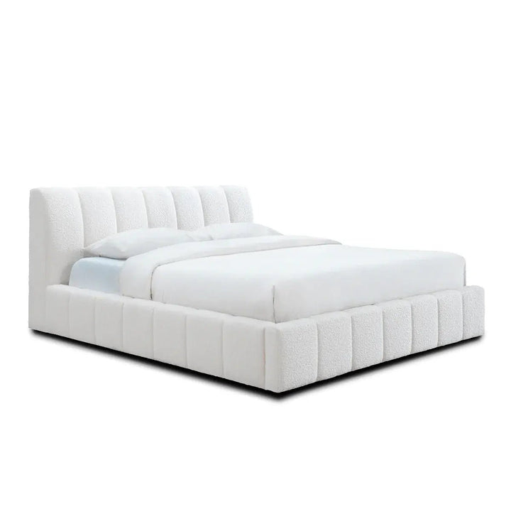 Soloana Tufted Boucle Bed Frame - HAVEN'S HOME