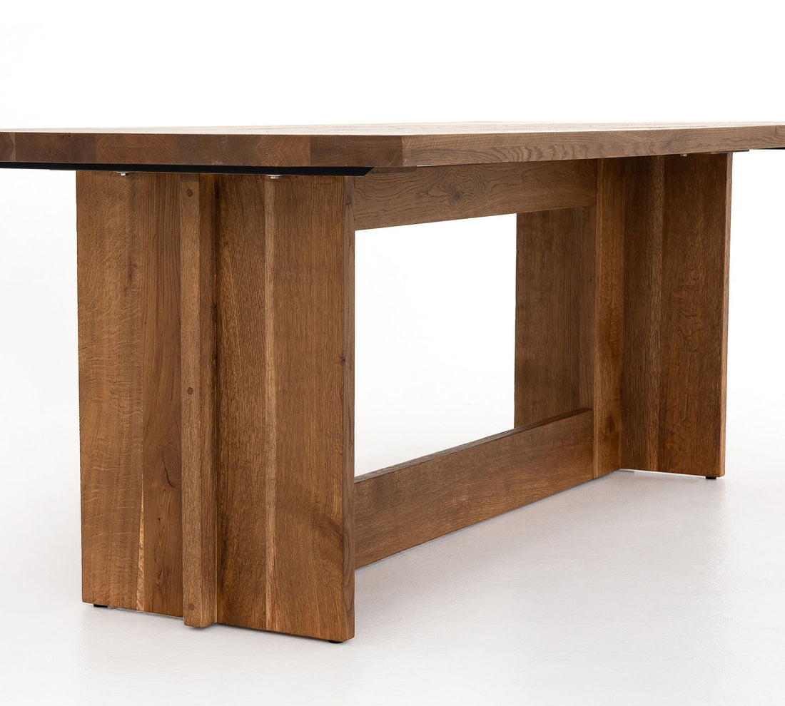 The Addison Natural Wood Dining Table - HAVEN'S HOME