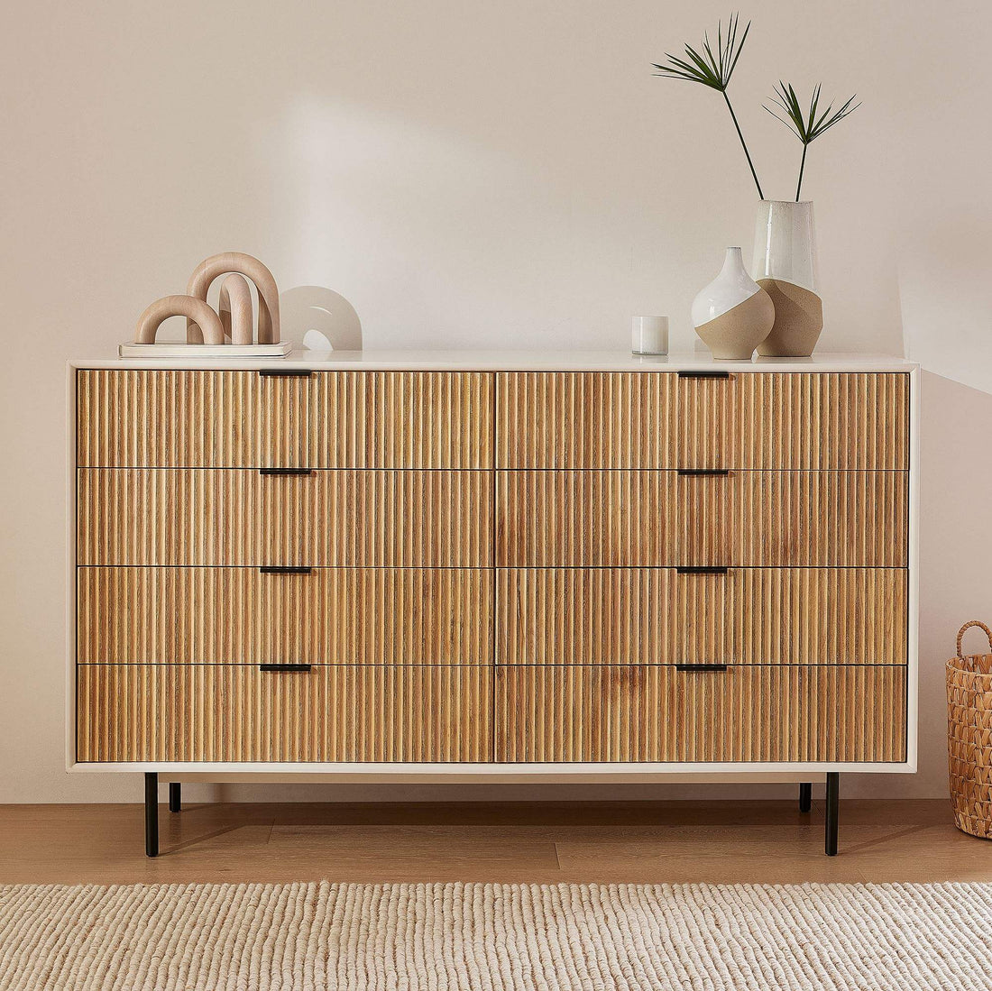 The Aiden Natural Oak Wood Dresser - HAVEN'S HOME