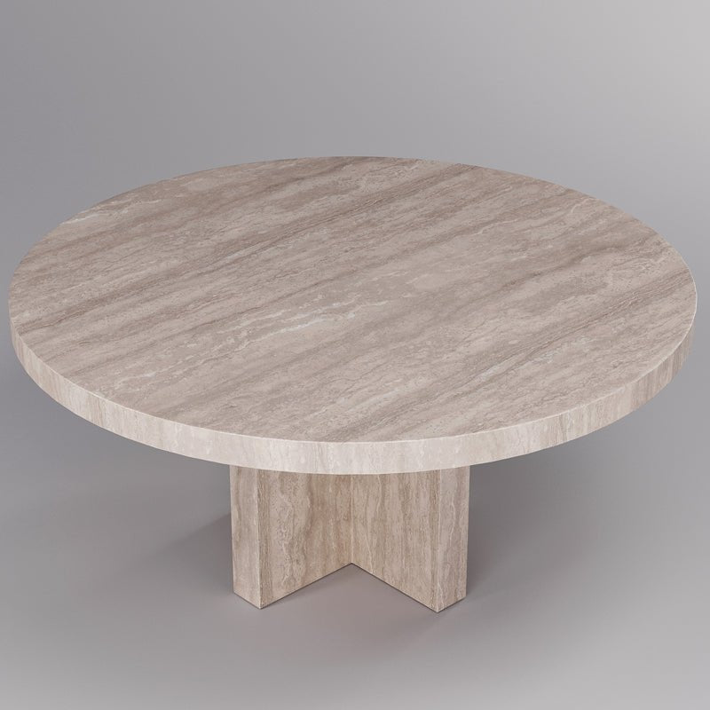 The Aiden Natural Stone Dining Table - HAVEN'S HOME