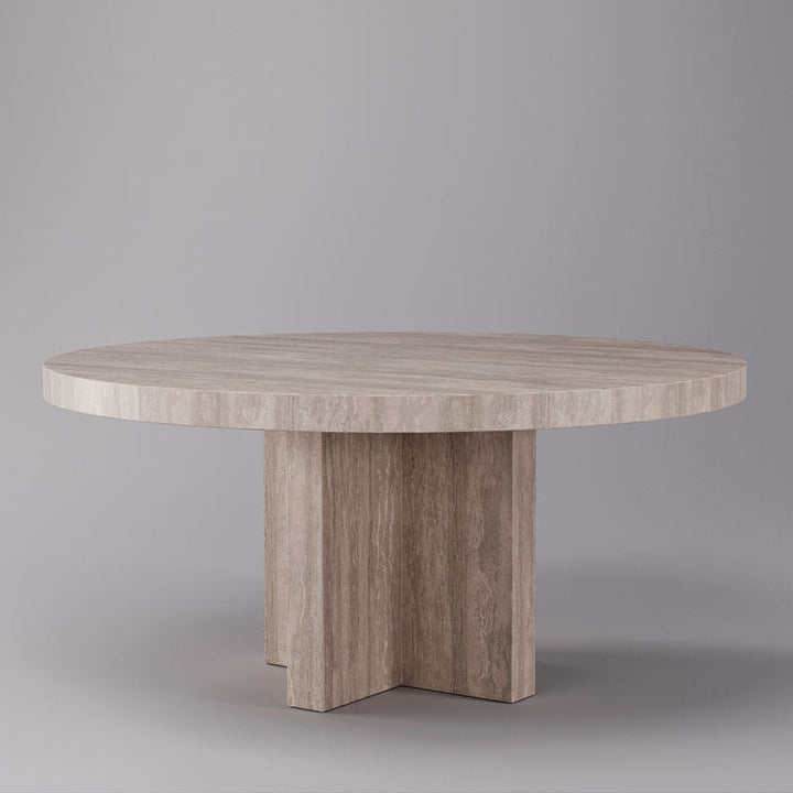 The Aiden Natural Stone Dining Table - HAVEN'S HOME