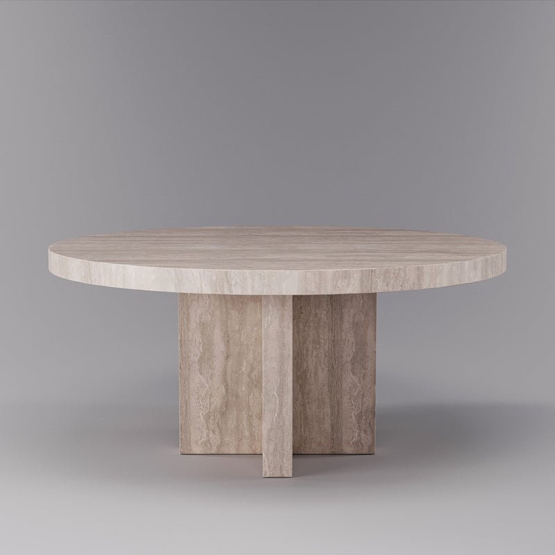 The Aiden Natural Stone Dining Table - HAVEN'S HOME