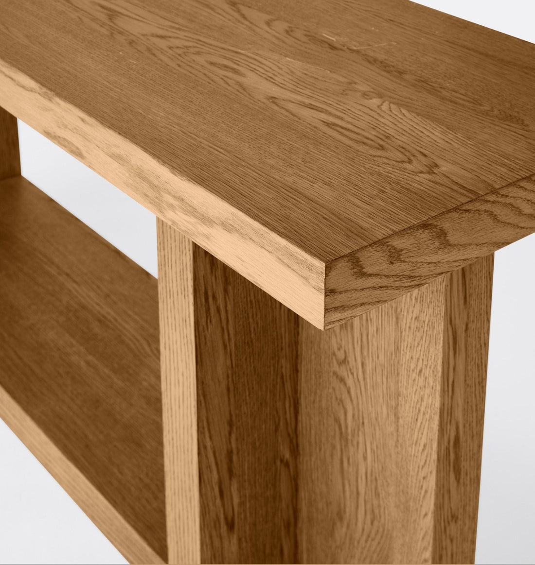 The Aiden Natural Walnut Wood Console - HAVEN'S HOME