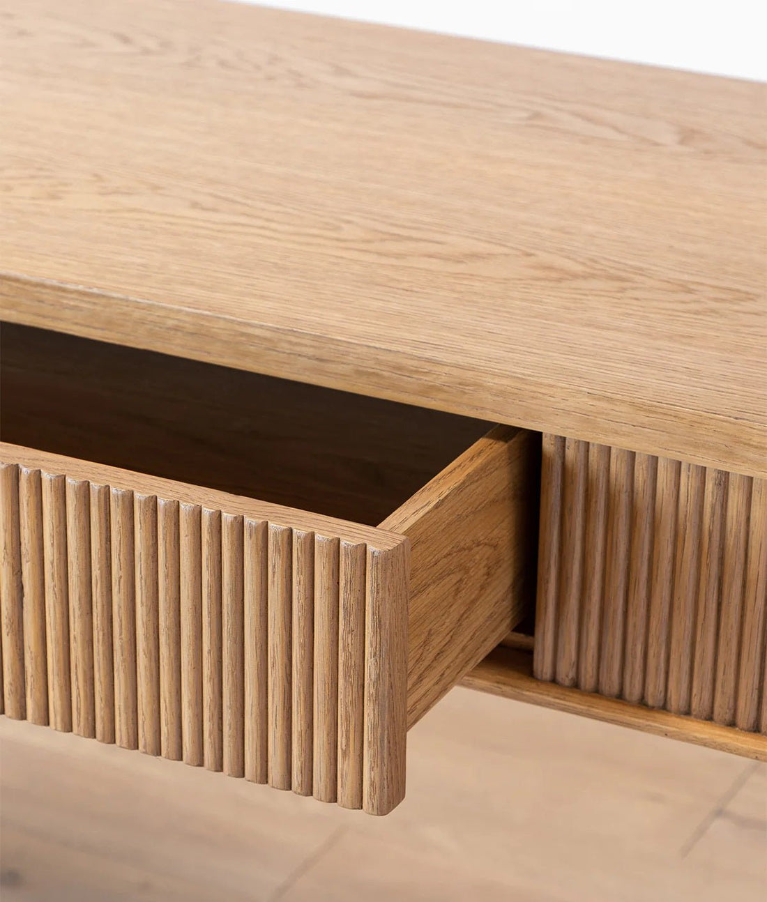 The Aiden Natural Wood Desk - HAVEN'S HOME