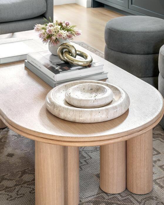 The Anderson Natural Wood Coffee Table - HAVEN'S HOME