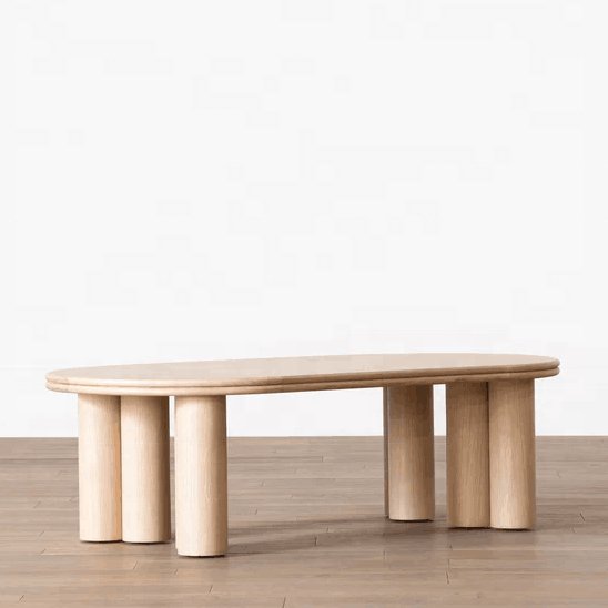 The Anderson Natural Wood Coffee Table - HAVEN'S HOME