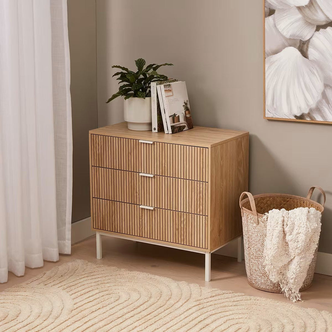 The Ashton Natural Wood Side Table - HAVEN'S HOME