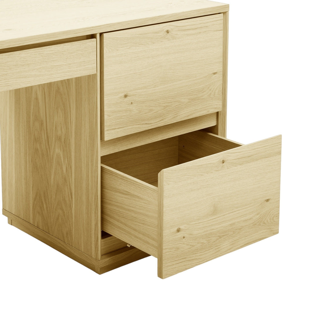 The Austin Natural Wood Desk - HAVEN'S HOME