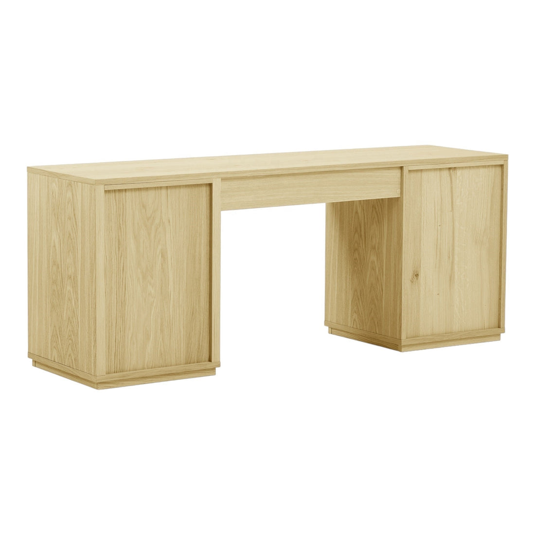 The Austin Natural Wood Desk - HAVEN'S HOME