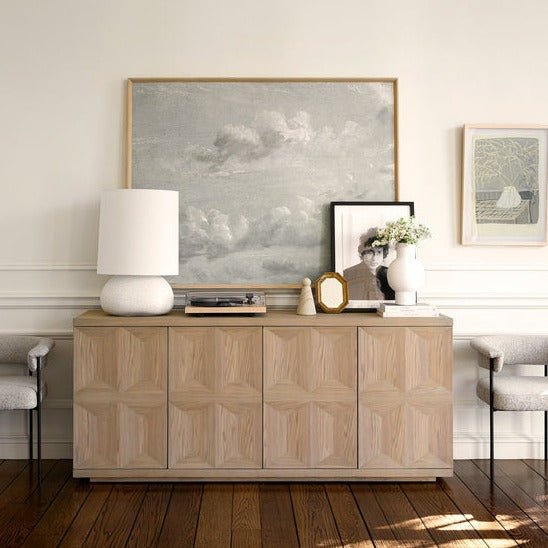 The Blake Natural Wood Console Table - HAVEN'S HOME