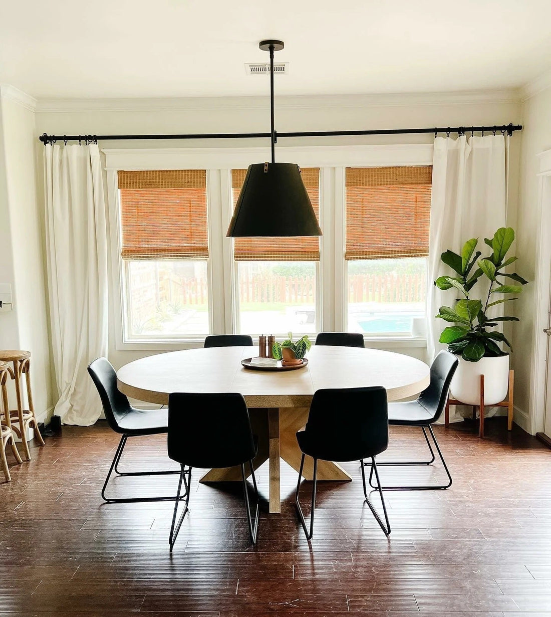 The Blake Natural Wood Dining Table - HAVEN'S HOME