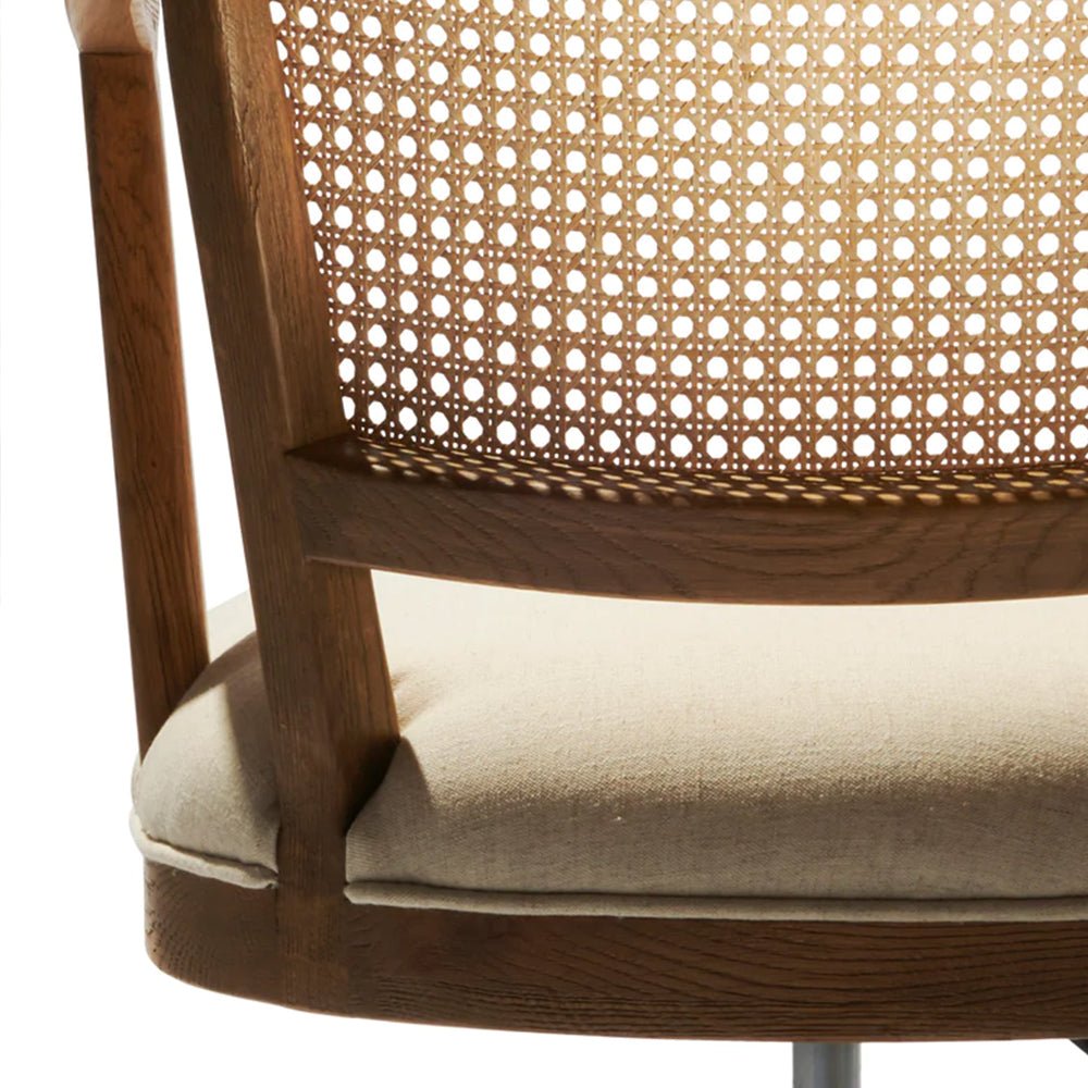 The Blake Natural Wood Office Chair - HAVEN'S HOME