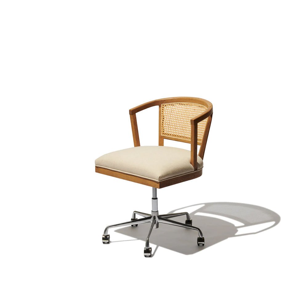 The Blake Natural Wood Office Chair - HAVEN'S HOME