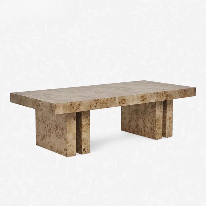 The Cameron Natural Marble Stone Coffee Table - HAVEN'S HOME