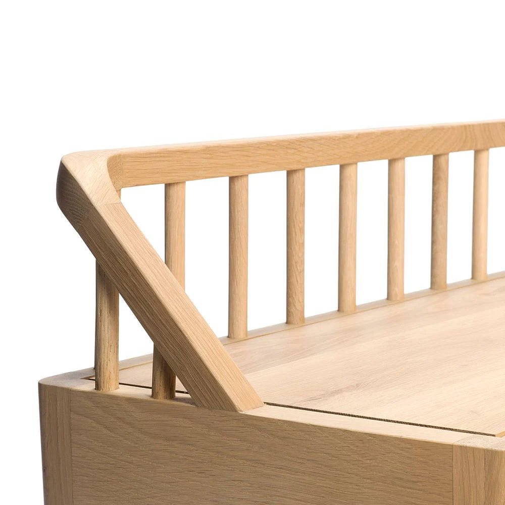 The Cameron Natural Wood Bench - HAVEN'S HOME