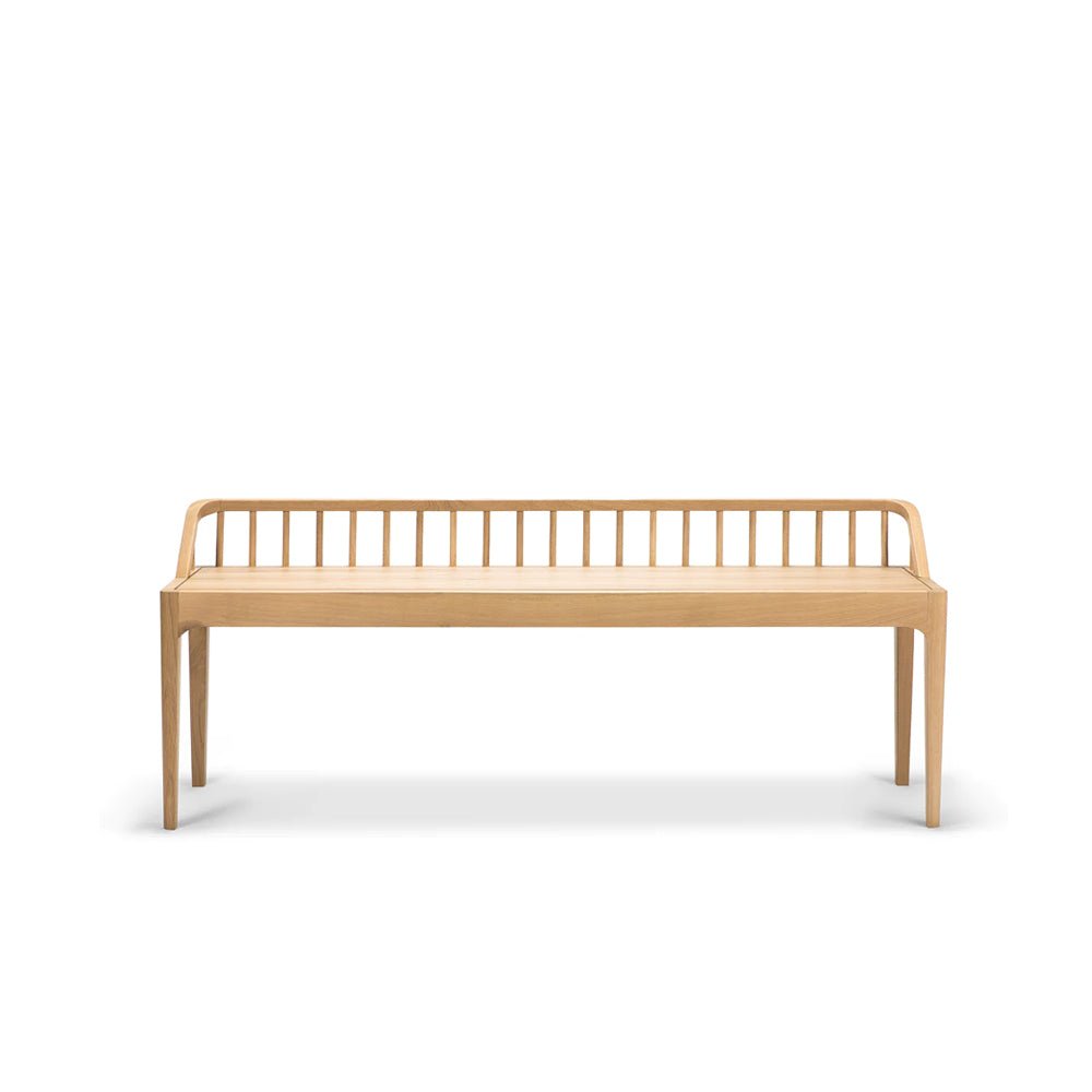 The Cameron Natural Wood Bench - HAVEN'S HOME