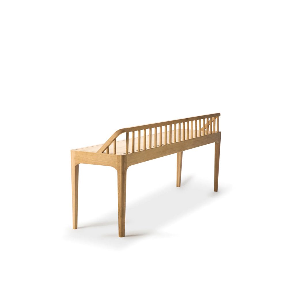 The Cameron Natural Wood Bench - HAVEN'S HOME