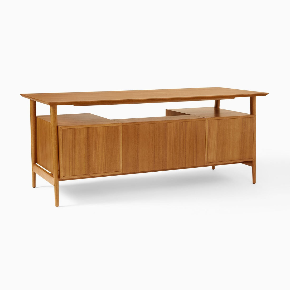 The Cameron Natural Wood Desk - HAVEN'S HOME