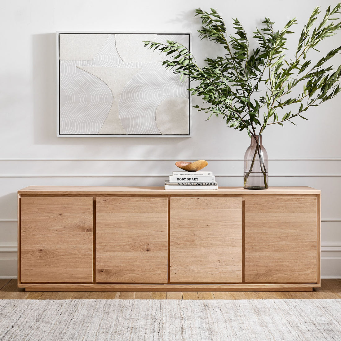 The Cameron Natural Wood Sideboard - HAVEN'S HOME