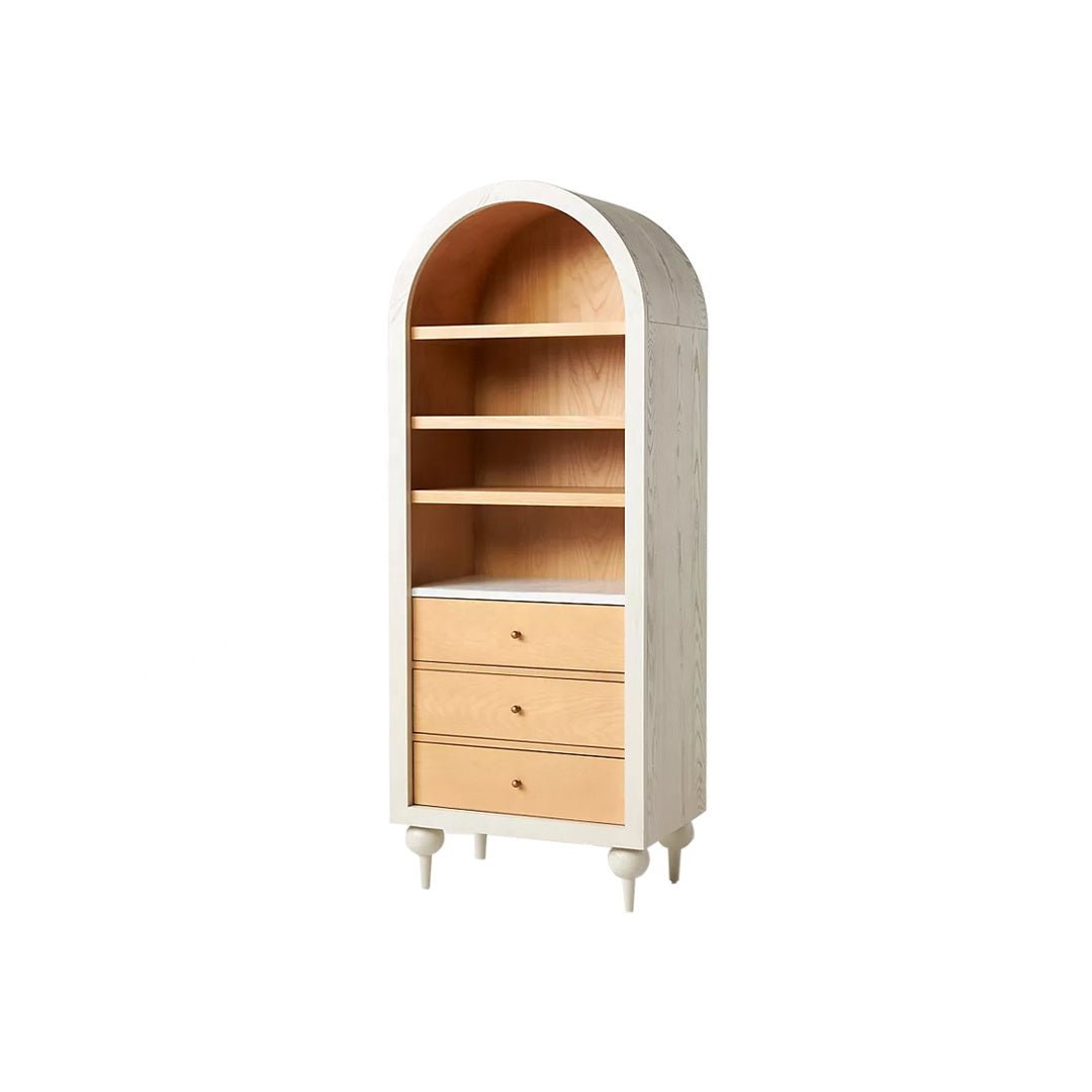 The Carson Natural Wood Storage Cabinet - HAVEN'S HOME