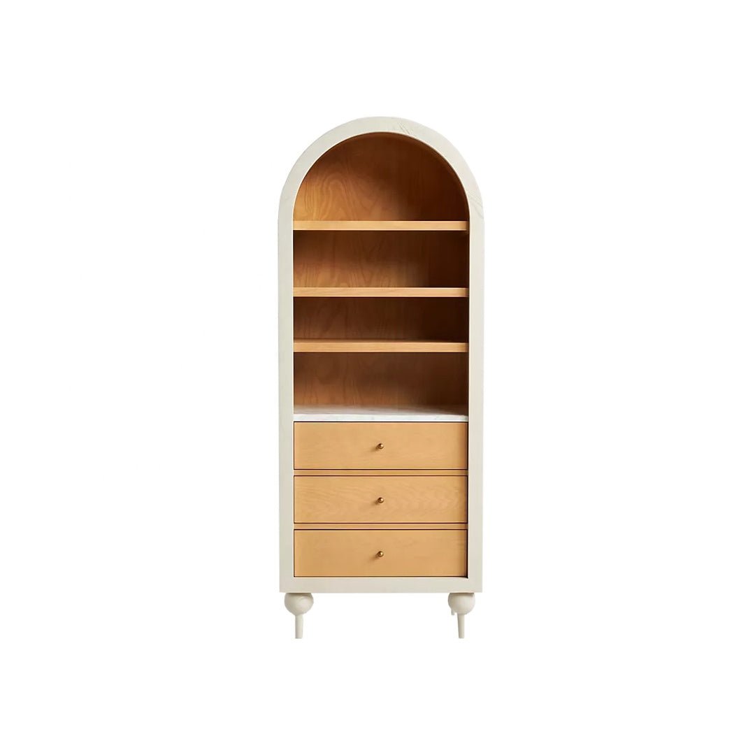 The Carson Natural Wood Storage Cabinet - HAVEN'S HOME