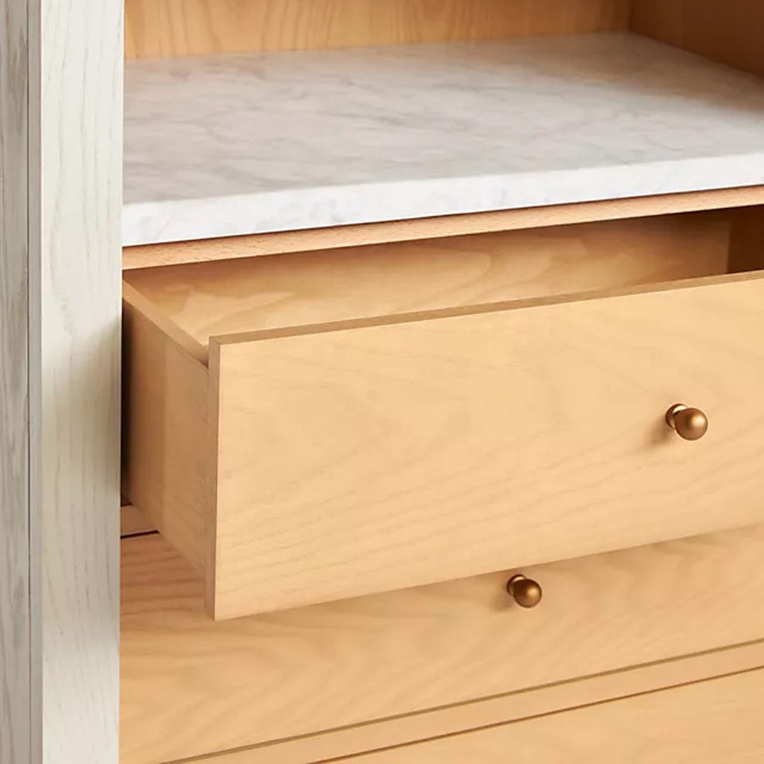 The Carson Natural Wood Storage Cabinet - HAVEN'S HOME