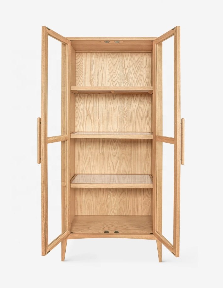 The Cole Natural Wood Storage Cabinet - HAVEN'S HOME