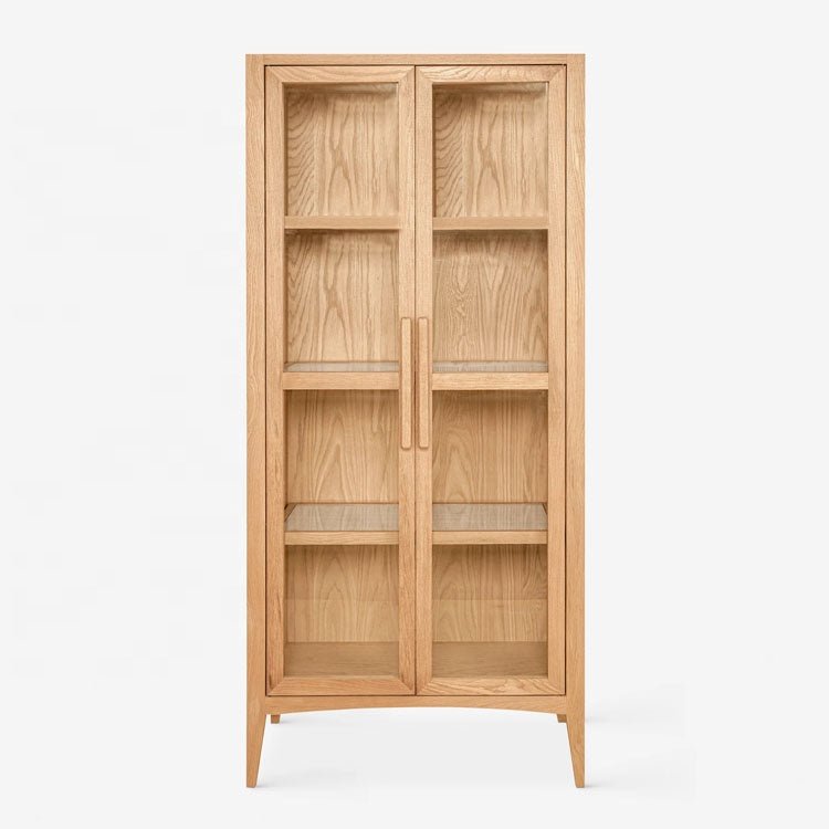 The Cole Natural Wood Storage Cabinet - HAVEN'S HOME