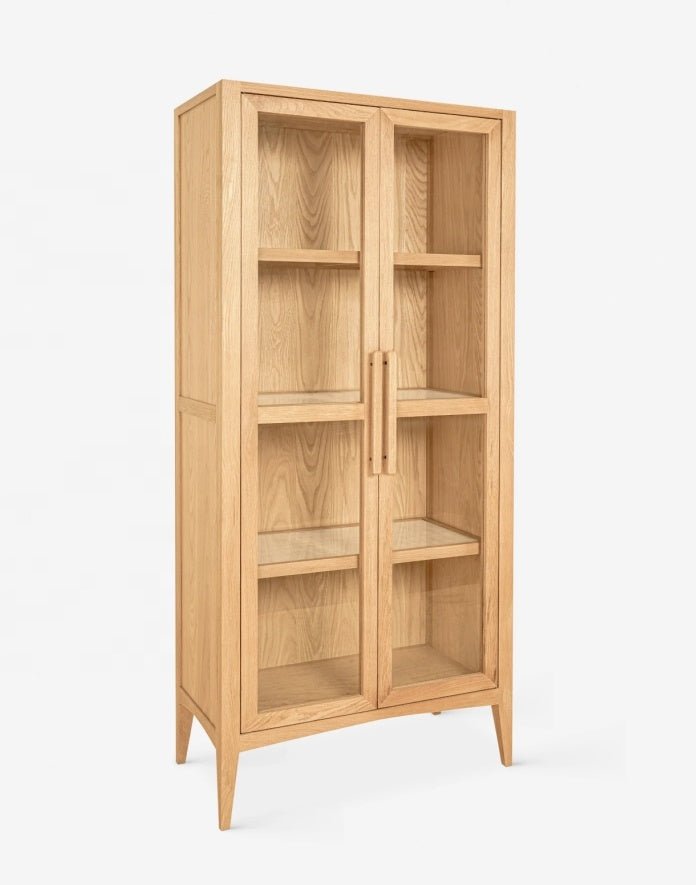 The Cole Natural Wood Storage Cabinet - HAVEN'S HOME