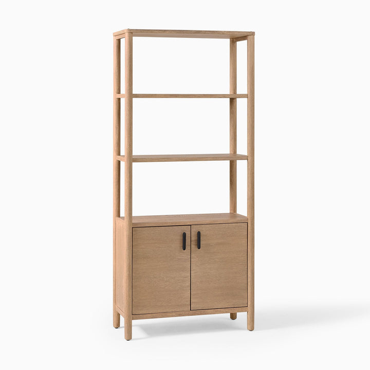 The Corey Natural Wood Storage Cabinet - HAVEN'S HOME