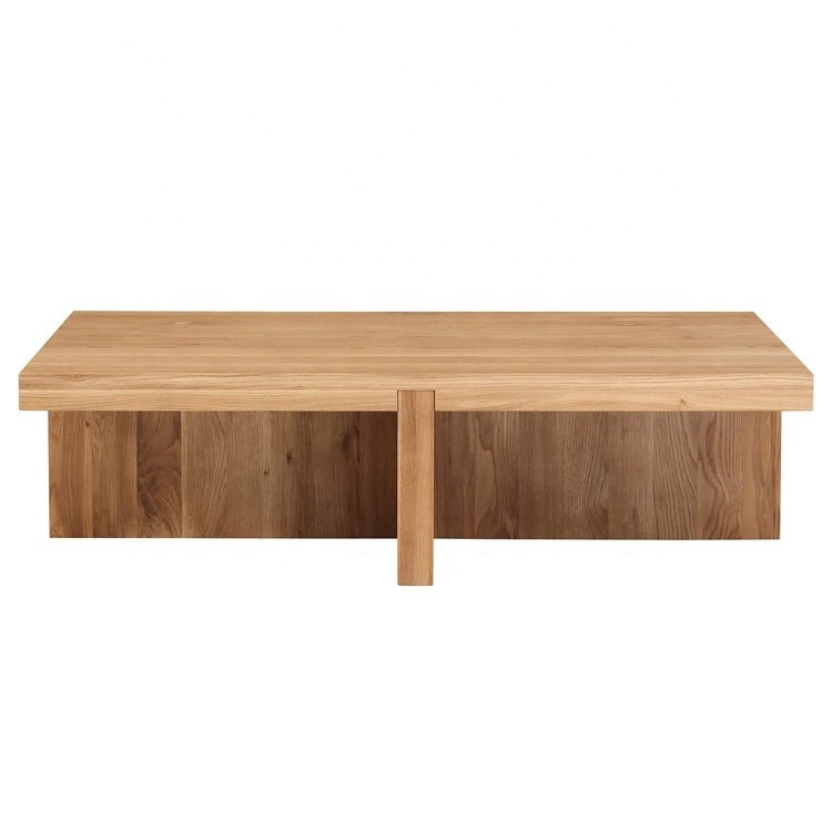 The Dawson Natural Wood Coffee Table - HAVEN'S HOME