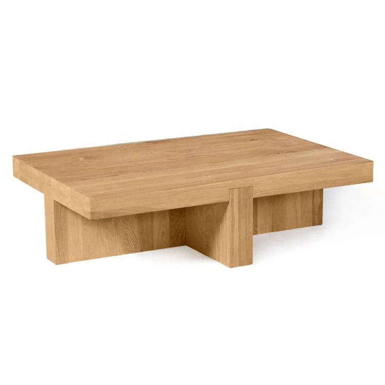 The Dawson Natural Wood Coffee Table - HAVEN'S HOME