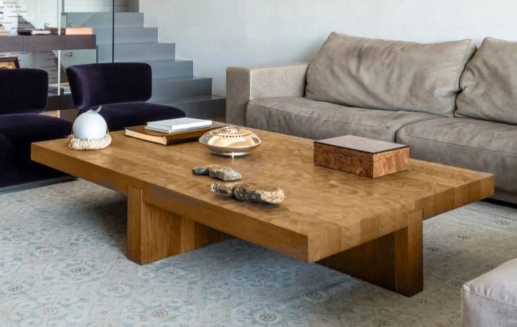 The Dawson Natural Wood Coffee Table - HAVEN'S HOME