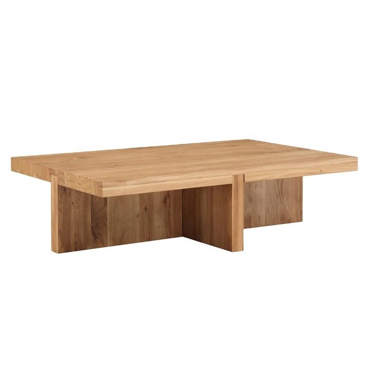 The Dawson Natural Wood Coffee Table - HAVEN'S HOME