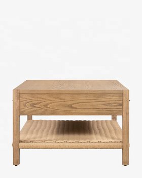 The Devin Natural Wood Coffee Table - HAVEN'S HOME