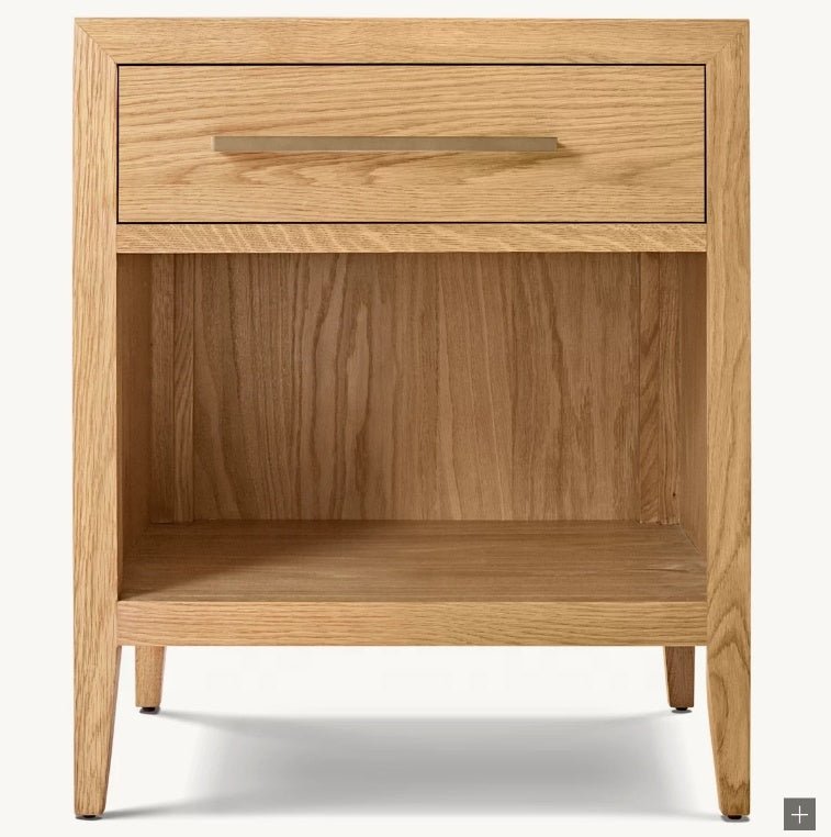 The Ezra Natural Wood Side Table - HAVEN'S HOME