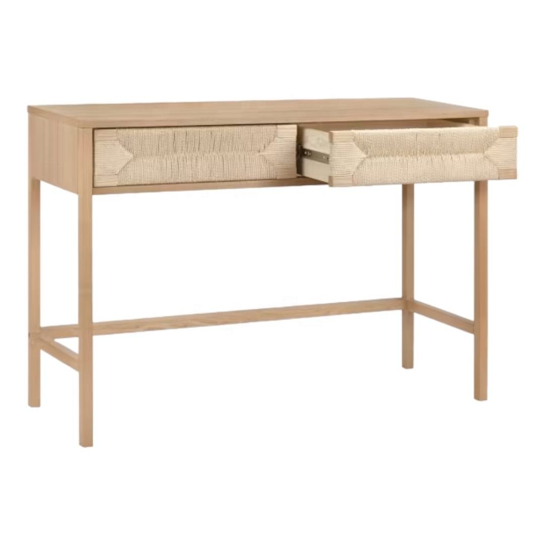 The Harlow Natural Wood Desk - HAVEN'S HOME