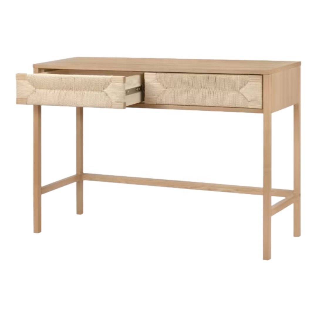 The Harlow Natural Wood Desk - HAVEN'S HOME