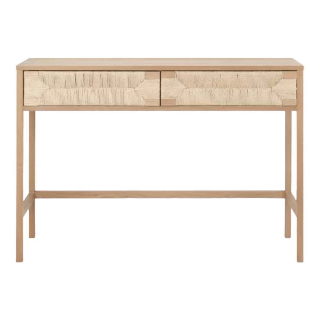 The Harlow Natural Wood Desk - HAVEN'S HOME