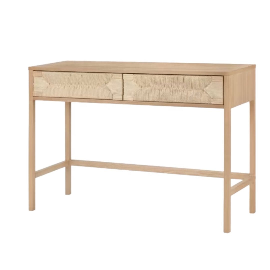 The Harlow Natural Wood Desk - HAVEN'S HOME