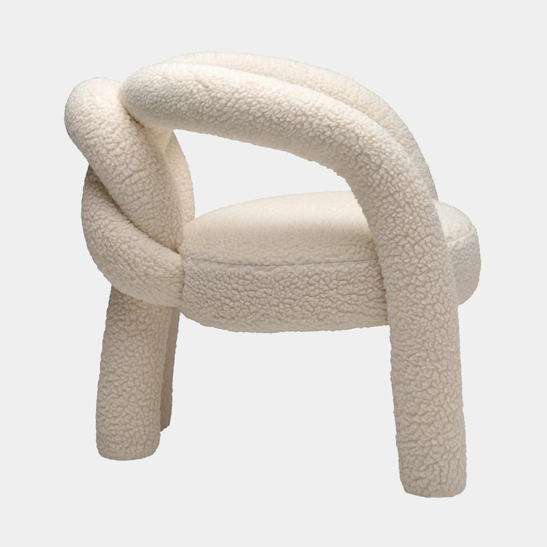 The Harper Boucle Knot Lounge Chair - HAVEN'S HOME